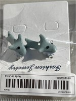 Fashion Jewelry Shark Earrings Biting Ear