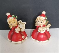 Set of 2 Vintage Napcoware 1950's Christmas