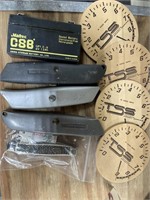 Coasters 3-Carpenter's Knives Battery & Knife