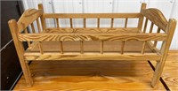 Pine Doll Bed (27"W x 14"D x 17"H).  NO