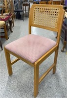 Wood Frame Chair w/Caning Detail.  NO SHIPPING.