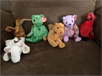 Collection of (6) Beanie Babies (all appear to b