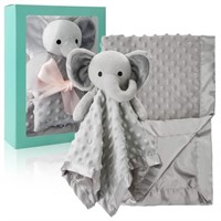 Pro Goleem Baby Blanket with Gray Elephant