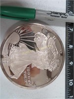 1 Pound 1992 Silver Eagle,1 Troy, 12oz Fine Silver