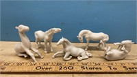 5 Small Horse Figures (Front Right Is Missing A