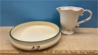 Shallow Ceramic Dish (13" Diam) & Ceramic
