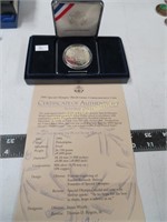 1995 Special Olympics Proof Silver Dollar