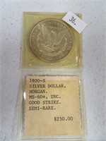 1900-S Morgan Silver Dollar, old estimate