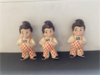 (3) Vintage Bob Big Boy's