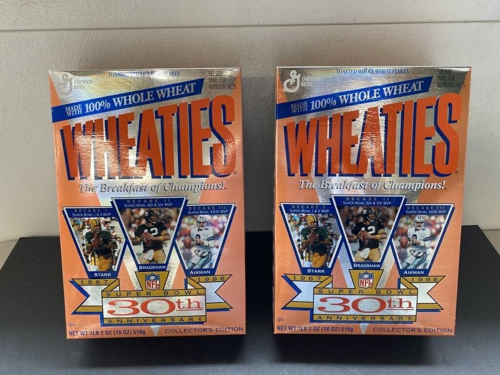 (2) Wheaties Super Bowl Boxes (never opened!)