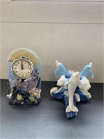 (2) Dolphin Themed Nautical Collectibles