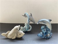 (3) Collectible Dolphin Themed Collectibles