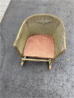 Antique Child's Wicker Chair