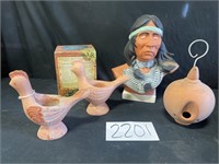 Ceramic Native American decor