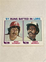 Vintage Mike Schmidt/Eddie Murray Baseball Card