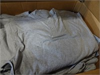 Henley 2 Button Gray Shirt - 580x