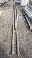 4- 9' - 20' Steel Pipes 1.5" Dia.