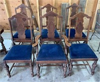 Dining chairs - 2 w/arms matches table lot 230