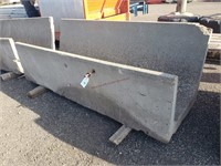 8' Concrete J Feed Bunk