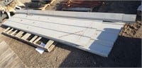 24 Sheets of Used Tan Steel 10' - 14'