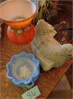 Glassware with Stuffed Chicken
