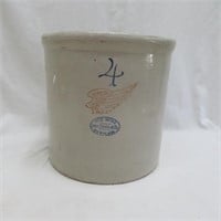 Red Wing 4 Gal Stoneware Crock - Interior Hairline