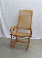 Rocking Chair w/ Caned Seat & Back - H 38" x W 19"