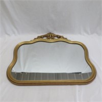 Mirror w / Wood Frame - 27" x 24" - Vintage