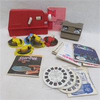View Master & Kenner Projector (Worn) w / Reels