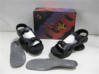 New Z-Coil Sidewinder Sandals Black Sz Menms 14
