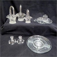 Serving Pieces - Glass Baskets / Relish Dish