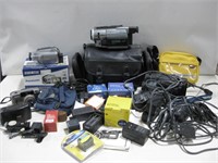 Assorted Camcorders, Cameras, Battery's More See