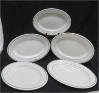 Buffalo China Restaurant Ware Platters - Banded