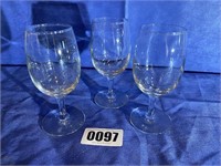 Stemware, 5.75", Qty 3