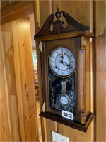 Wall Clock, 31 Day Chime, Alaron w/Key, Wood