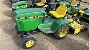 1987 JD 332 Lawn Tractor