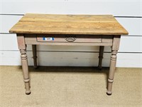 Painted Single Drawer Work Table