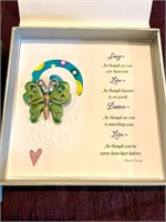Butterfly Inspirational pin/card set
