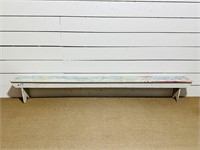 Painted Schoolhouse Bench