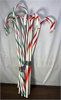 Striped Candy Cane Christmas Yard Decorations