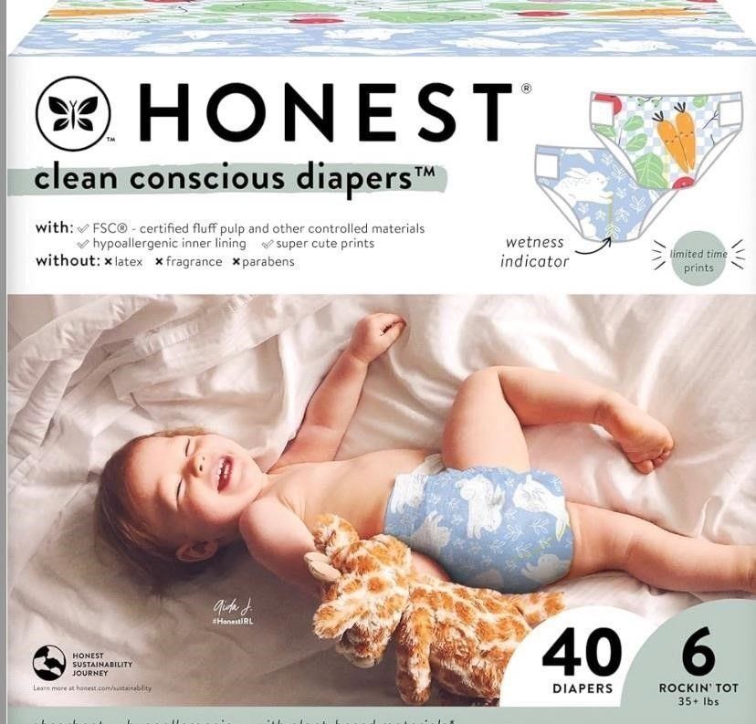 $35 The honest company clean conscious diapers Sz6
