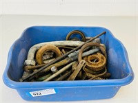Tub of Bolts, Threaded Pipe & MISC Metal