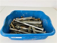 Tub of Industrial Bolts, Nuts & Washers