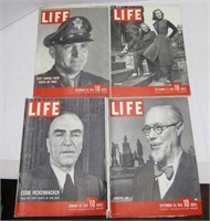 4 LIFE Magazine's from 1943