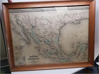 Framed Map Of Mexico