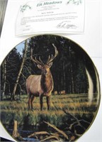 Danbury Mint "Elk Meadows" Plate #D3237 W/COA