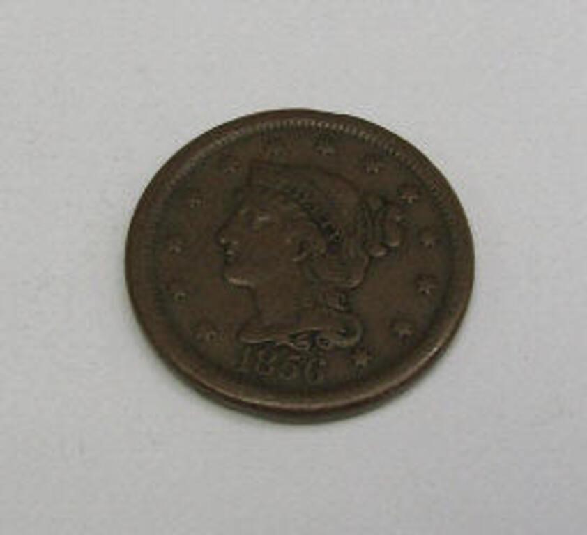 1856 Full Liberty Large Cent