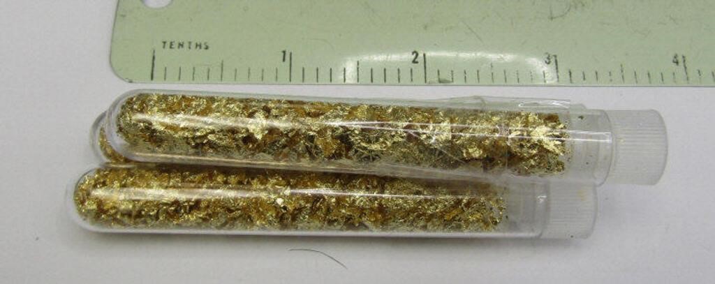 3 Large Vials of Oregon Gold Foil