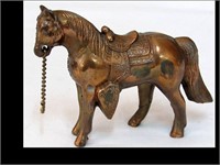 U.S.A. MARKED SMALL METAL HORSE