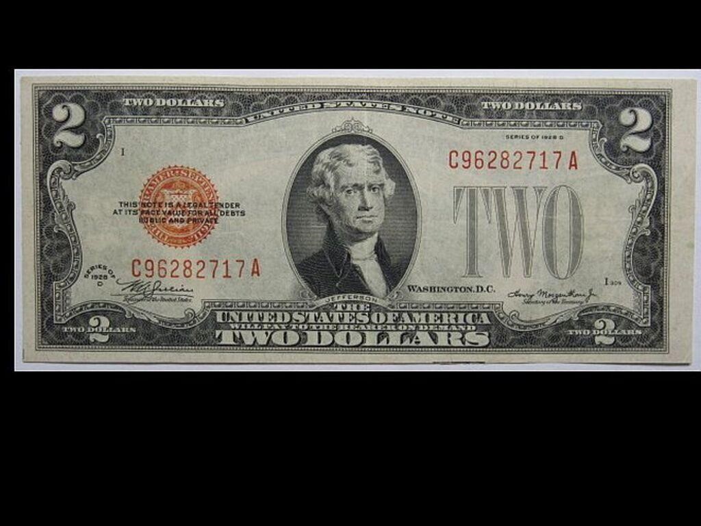 1928-D  RED SEAL $2
